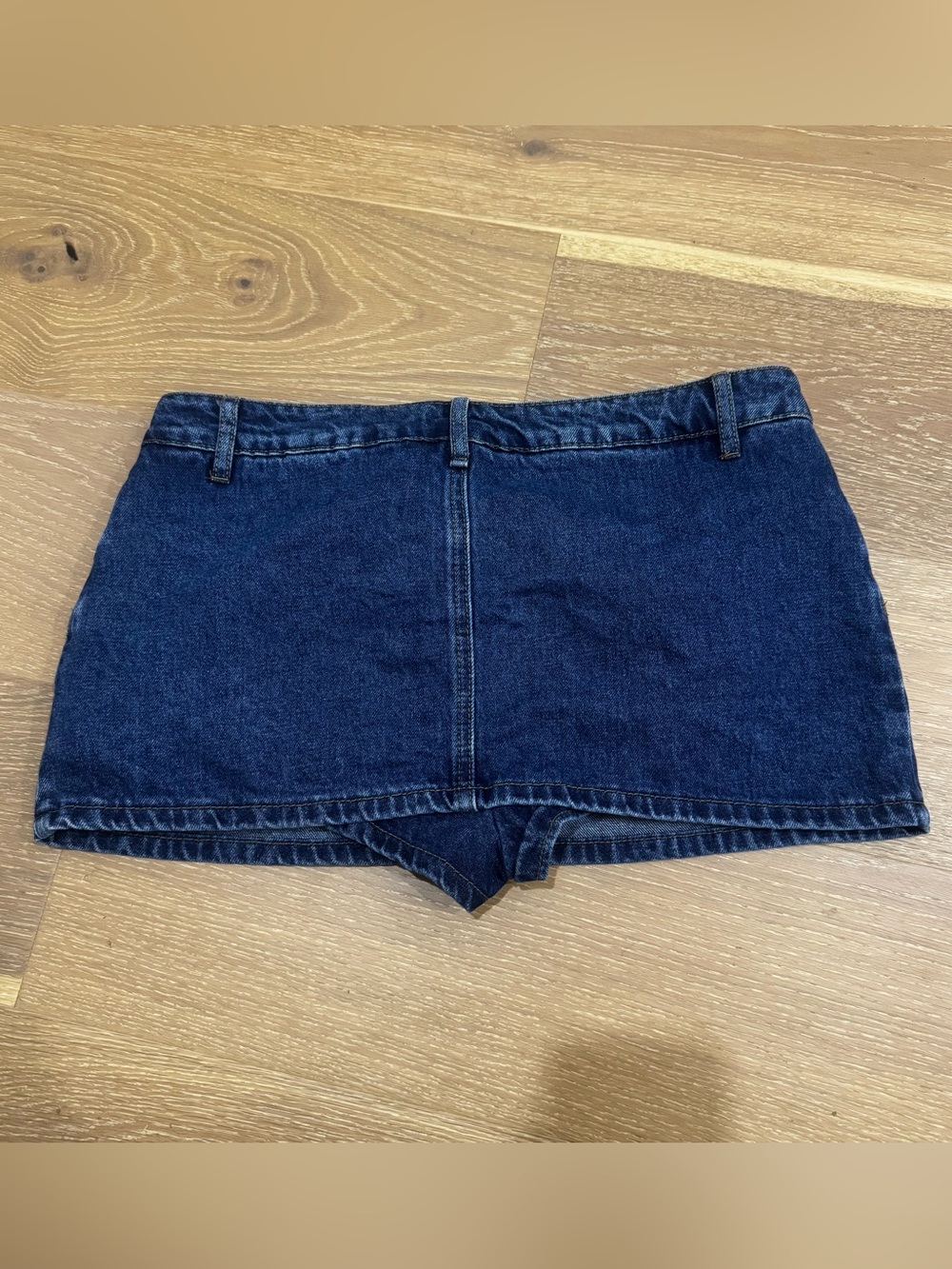 Denim Mini Skort - Picture 6 of 6